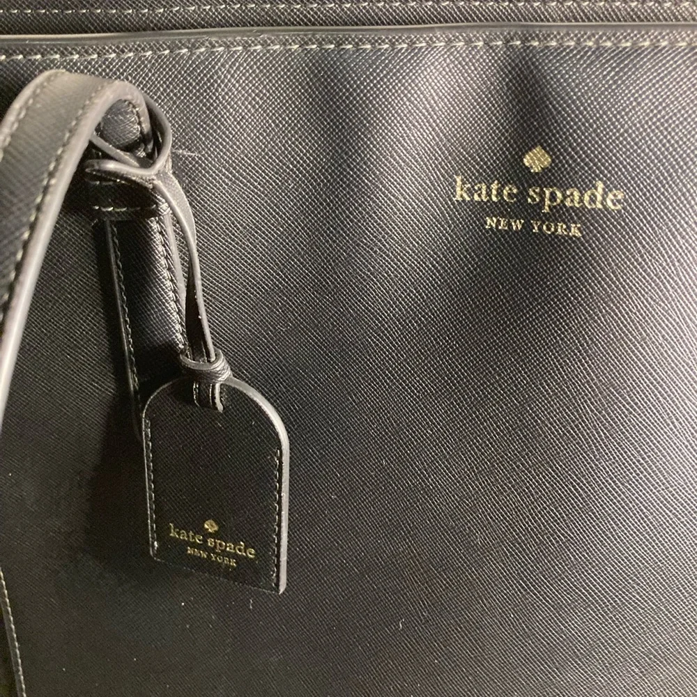 Kate Spade New York Schuyler Black Leather Tote Bag